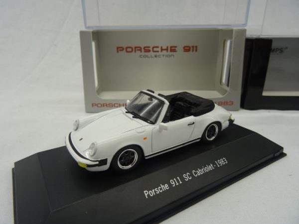 Porsche 911 SC Cabriolet 1983 Wit 1/43 Atlas Porsche Collection