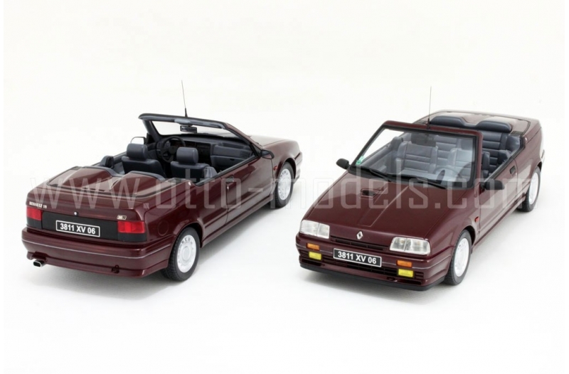△OTTO 1/18 ルノー Renault 19 16S Cabriolet 青（Renault 19