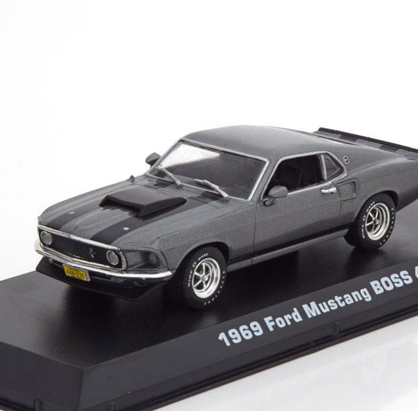 Ford Mustang Boss 429 1969 "Movie John Wick (2014)" Gray / black 1:43 Greenlight Collectibles