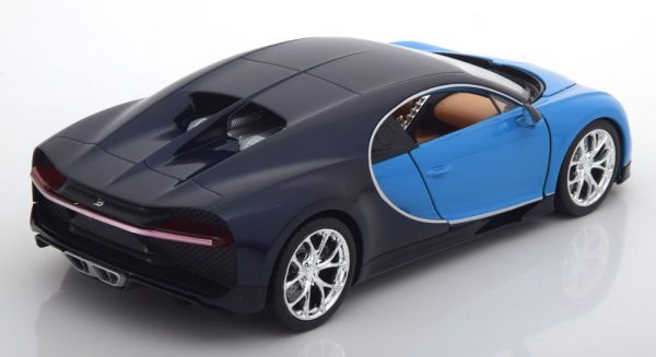 Bugatti Chiron 2017 Blauw / Donkerblauw Metallic 1-24 Welly