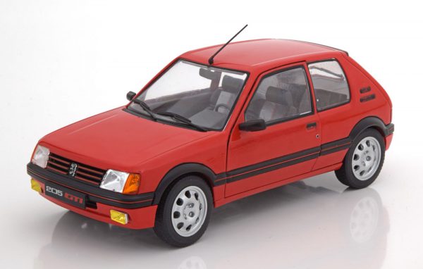 Peugeot 205 GTI MKI 1988 Rood 1-18 Solido