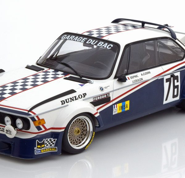 BMW 3.0 CSL No.76, 24h Le Mans 1977 Depnic/Coulon 1-18 Minichamps Limited 450 Pieces