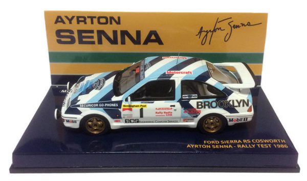 Ford Sierra RS Cosworth Rally Test 1986 - Ayrton Senna 1/43 Minichamps