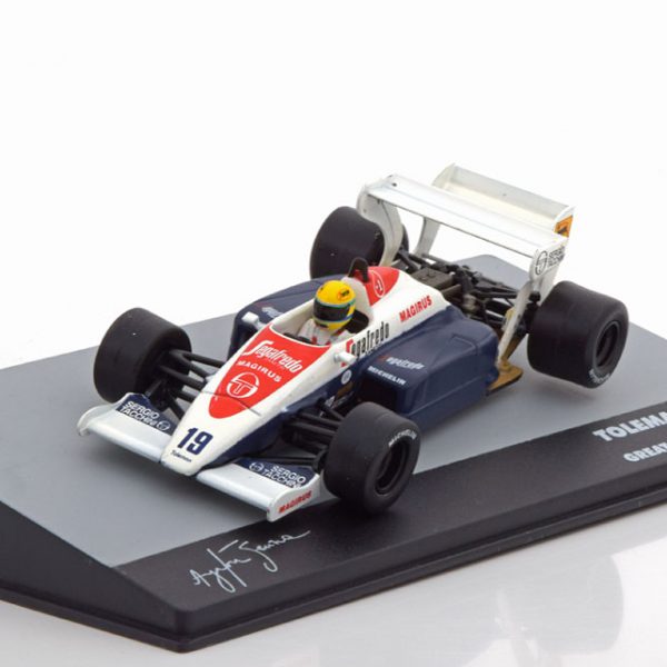 Toleman TG 184 GP England 1984 Aryton Senna 1-43 Atlas F1 Brazilian Collection