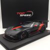 Aston Martin Vulcan Matzwart / Rode Streep 1-18 Top Speed