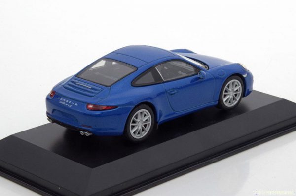 Porsche 911 (991) Carrera S Coupe Blauw Metallic 1-43 Welly GT