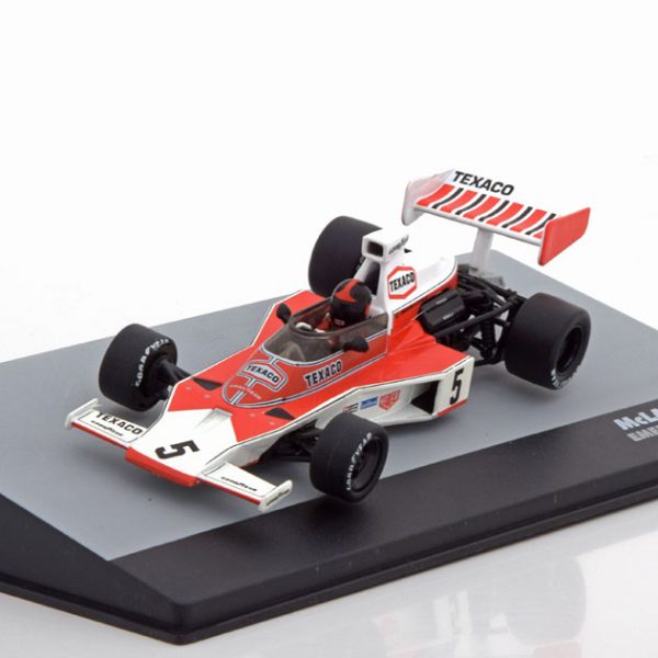McLaren M23 GP Spanje, World Champion 1974 Fittipaldi 1-43 Atlas F1 Brazilian Collection