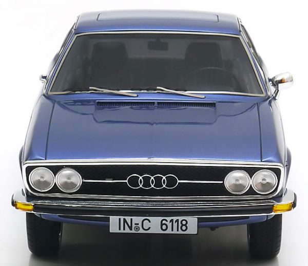 Audi 100 Coupe S 1970 Blauw Metallic 1-18 KK Scale Limited 500 Pieces