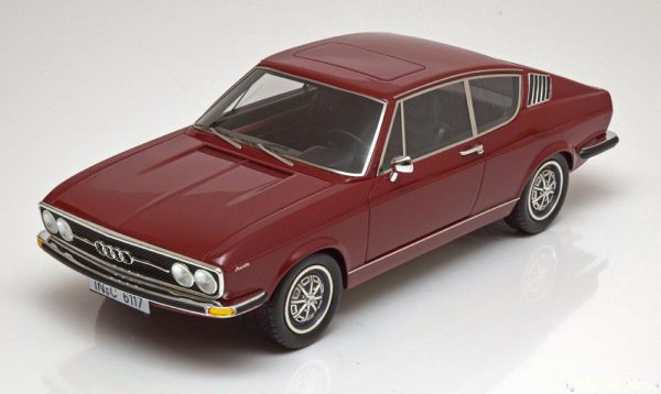 Audi 100 Coupe S 1970 Donkerood 1-18 KK Scale Limited 400 Pieces