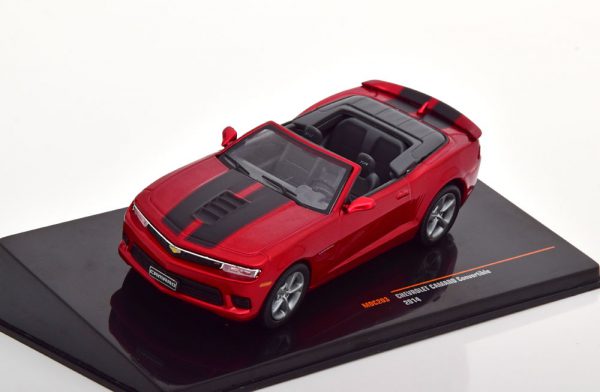 Chevrolet Camaro Convertible 2014 Donkerrood Metallic 1-43 Ixo Models