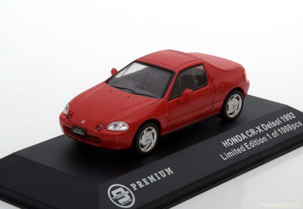 Honda CR-X Del Sol 1992 Rood 1-43 Triple 9 Collection Limited 1008 Pieces