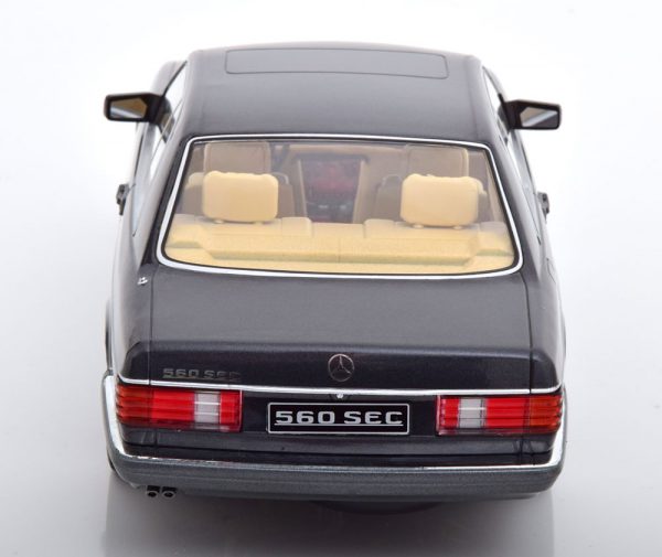 Mercedes-Benz 560 SEC 1985 ( C126 ) Antraciet 1-18 KK Scale Limited 1000 Pieces