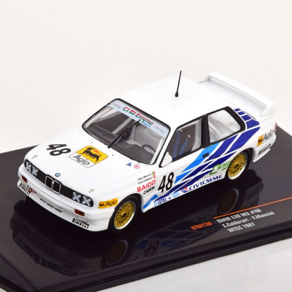 BMW M3 E30 No.48, WTCC Silverstone 1987 Calderari/Mancini 1-43 Ixo Models