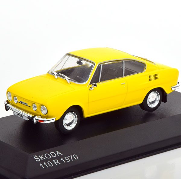 Skoda 110R 1970 Geel 1-43 Whitebox Limited 1000 Pieces