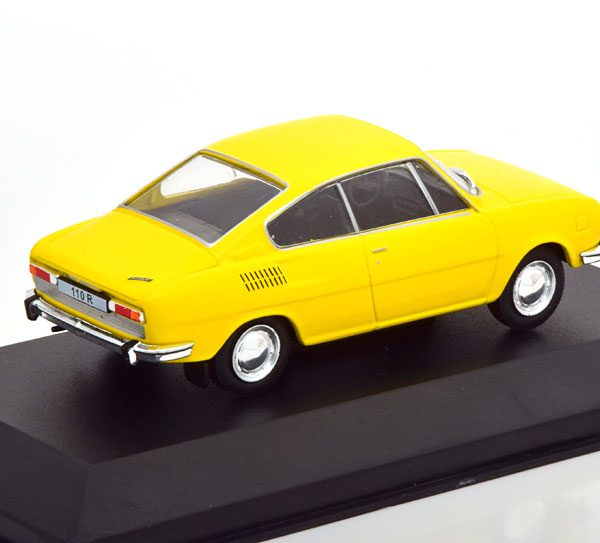 Skoda 110R 1970 Geel 1-43 Whitebox Limited 1000 Pieces