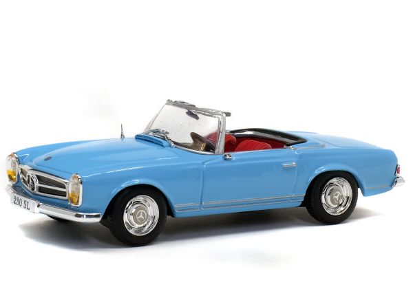 Mercedes-Benz 230 SL Pagode ( Roadster ) 1963 Lichtblauw 1-43 Solido