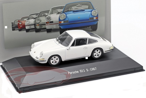 Porsche 911 S 1967 Wit 1:43 Atlas Porsche Collection