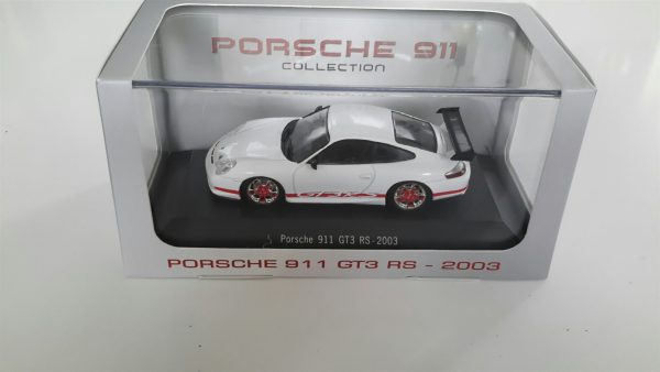 Porsche 911 GT3 RS 2003 Wit / rood 1-43 Atlas Porsche Collection