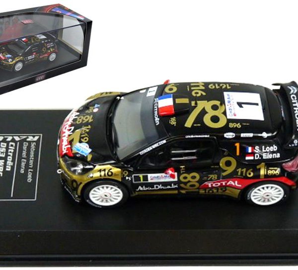 Citroen DS3 WRC #1 Loeb/Elena Rally France 2013 Atlas Diecast Club 1-43