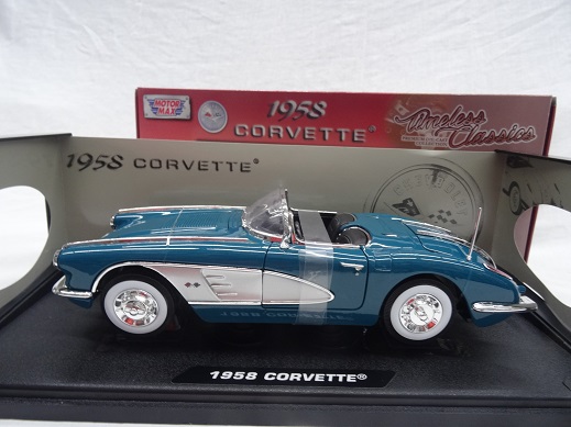 Chevrolet Corvette 1958 Turquoise 1:18 Motormax