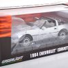 Chevrolet Corvette C4 1984 "Best Production Sports Car In The World" Zilver 1-18 Greenlight Collectibles