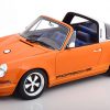Porsche 911 (964) Targa Singer 1990 Oranje / Zwart 1-18 Cult Scale Models ( Resin )