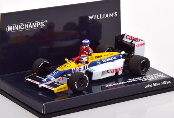 Williams Honda FW11 GP Germany 1986( Rosberg Riding on Piquet ) 1-43 Minichamps Limited 1008 Pieces