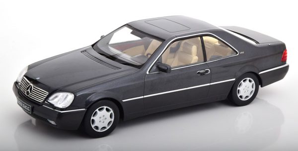 Mercedes-Benz 600 SEC ( C140 ) 1992 Antraciet Metallic 1-18 KK Scale Limited 750 Pieces