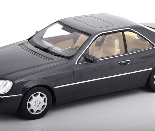 Mercedes-Benz 600 SEC ( C140 ) 1992 Antraciet Metallic 1-18 KK Scale Limited 750 Pieces