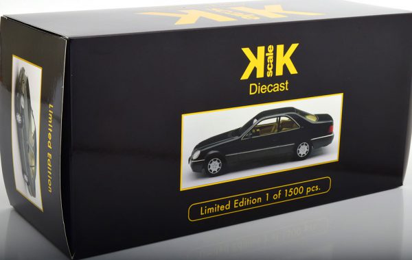 Mercedes-Benz 600 SEC ( C140 ) 1992 Antraciet Metallic 1-18 KK Scale Limited 750 Pieces