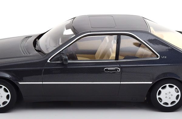 Mercedes-Benz 600 SEC ( C140 ) 1992 Antraciet Metallic 1-18 KK Scale Limited 750 Pieces