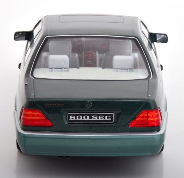 Mercedes-Benz 600 SEC ( C140 ) 1992 Groen Metallic 1-18 KK Scale Limited 750 Pieces