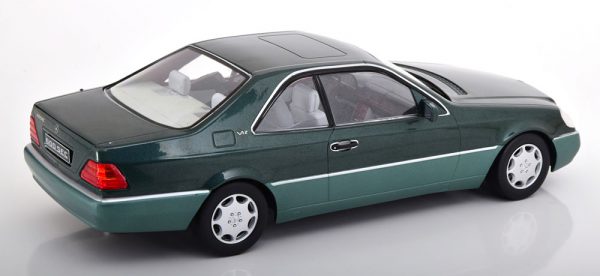 Mercedes-Benz 600 SEC ( C140 ) 1992 Groen Metallic 1-18 KK Scale Limited 750 Pieces