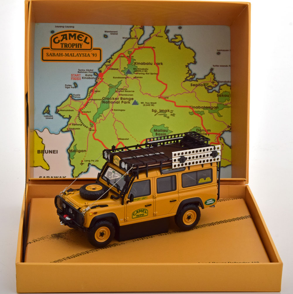 Details about   1:43 Land Rover Defender 110 "Camel Trophy" Support Unit Malaysia 1993 