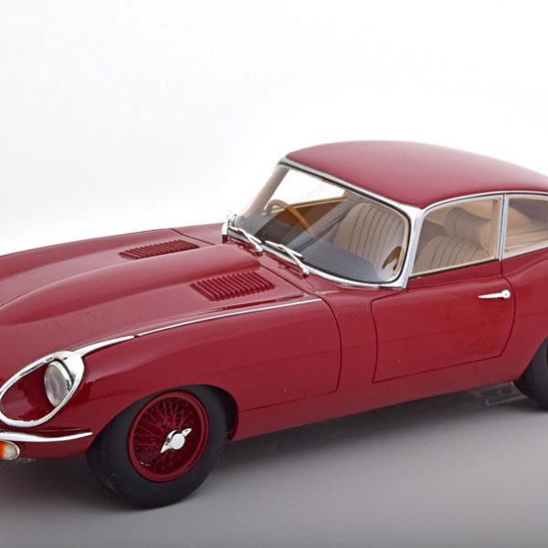 Jaguar E-Type Serie 2 Coupe 1968 Donkerrood 1-18 Cult Scale Models