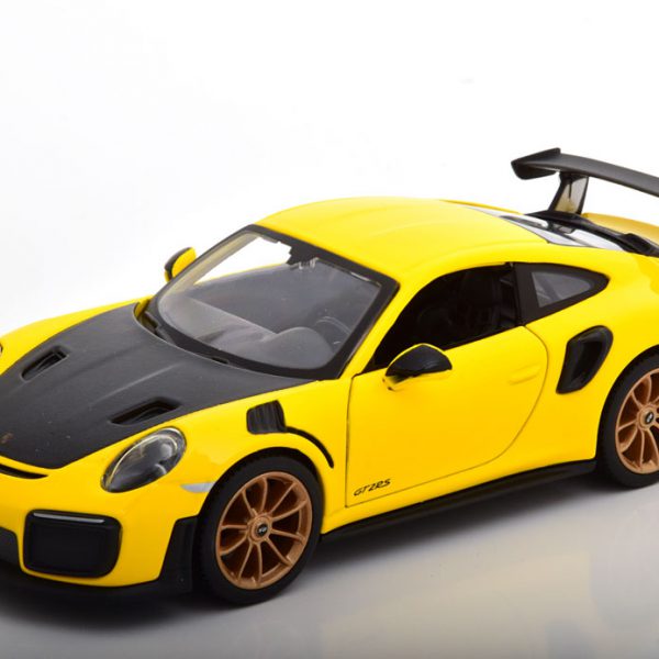 Porsche 911 (991 II) GT2 RS 2018 Geel / Zwart 1-24 Maisto