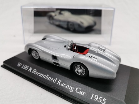 Mercedes-Benz W 196 R Streamlined Racing Car 1955 Zilver 1-43 Altaya Mercedes Collection