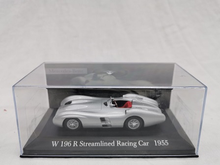 Mercedes-Benz W 196 R Streamlined Racing Car 1955 Zilver 1-43 Altaya Mercedes Collection