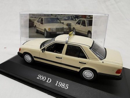 Mercedes-Benz 200 D ( W124 ) 1985 Taxi Beige 1-43 Altaya Mercedes Collection