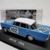 Mercedes-Benz 300 SE Rally Nr# 102 1964 Blauw 1-43 Altaya Mercedes Collection