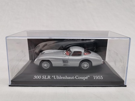 Mercedes-Benz 300 SLR "Uhlenhaut-Coupe "1955 Zilver 1-43 Altaya Mercedes Collection