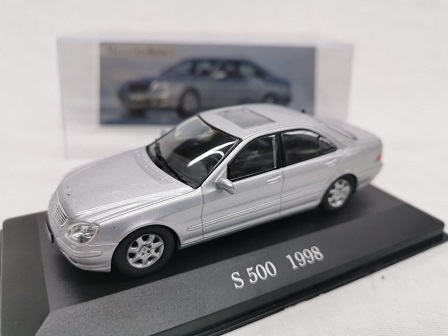 Mercedes-Benz S 500 ( W220 ) 1998 Zilver 1-43 Altaya Mercedes Collection