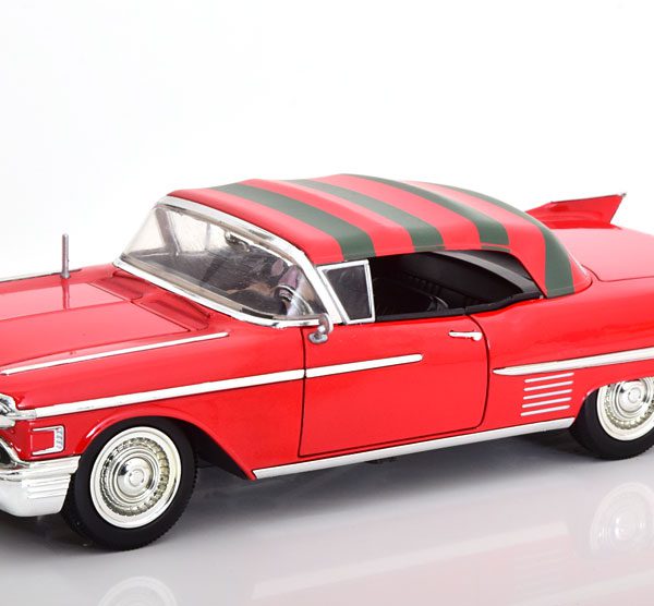 Cadillac Series 62 1958 "A Nightmare on Elm Street" Freddy Krueger Rood 1-24 Jada Toys