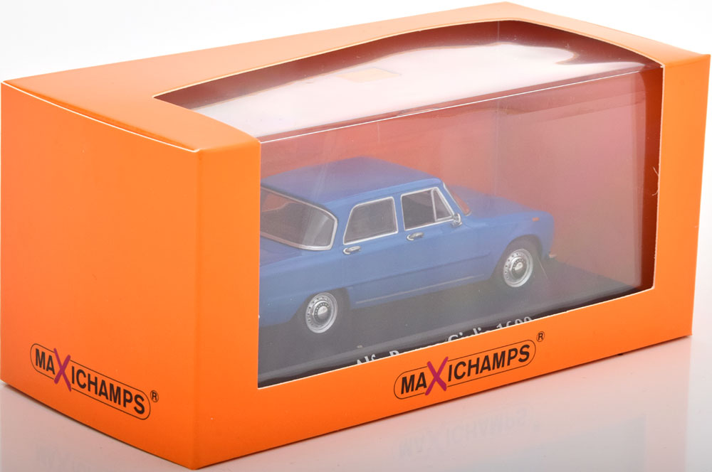 Alfa Romeo Giulia 1600 1970 Blauw 1-43 Maxichamps - Schuiten