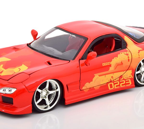 Mazda RX-7 "Fast & Furious" 1995 Orange JLS 1-24 Jada Toys