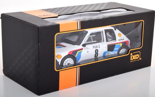 Peugeot 205 T16 No.8, Rally Monte Carlo 1985 Saby/Fauchille 1-18 Ixo Models