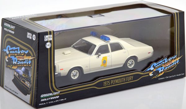 Plymouth Fury Smokey & Bandit 1975 Beige 1-43 Greenlight Collectibles