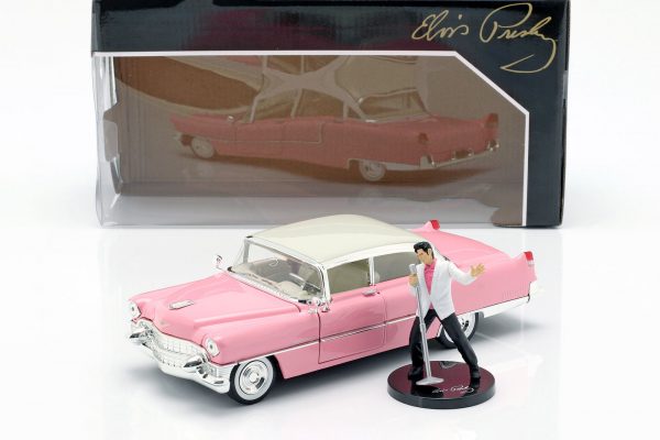 Cadillac Fleetwood 1955 "Elvis Presly "Hollywood Rides Roze 1-24 Jada Toys