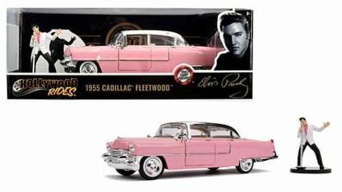 Cadillac Fleetwood 1955 "Elvis Presly "Hollywood Rides Roze 1-24 Jada Toys