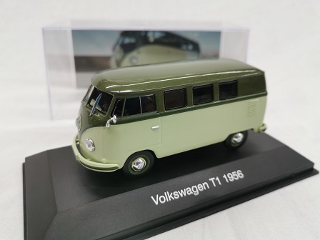 Volkswagen T1 Bus 1956 Groen 1-43 Altaya Volkswagen Collection